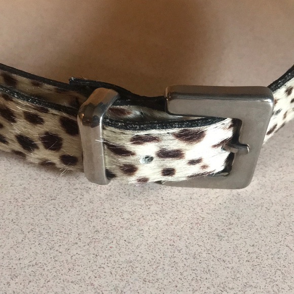 Express Animal Print Leather Belt - Picture 1 of 6